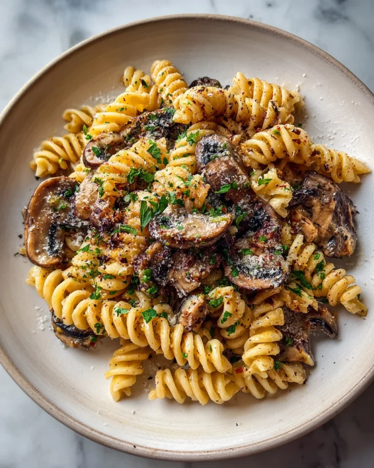 Pasta with Portobello Mushroom