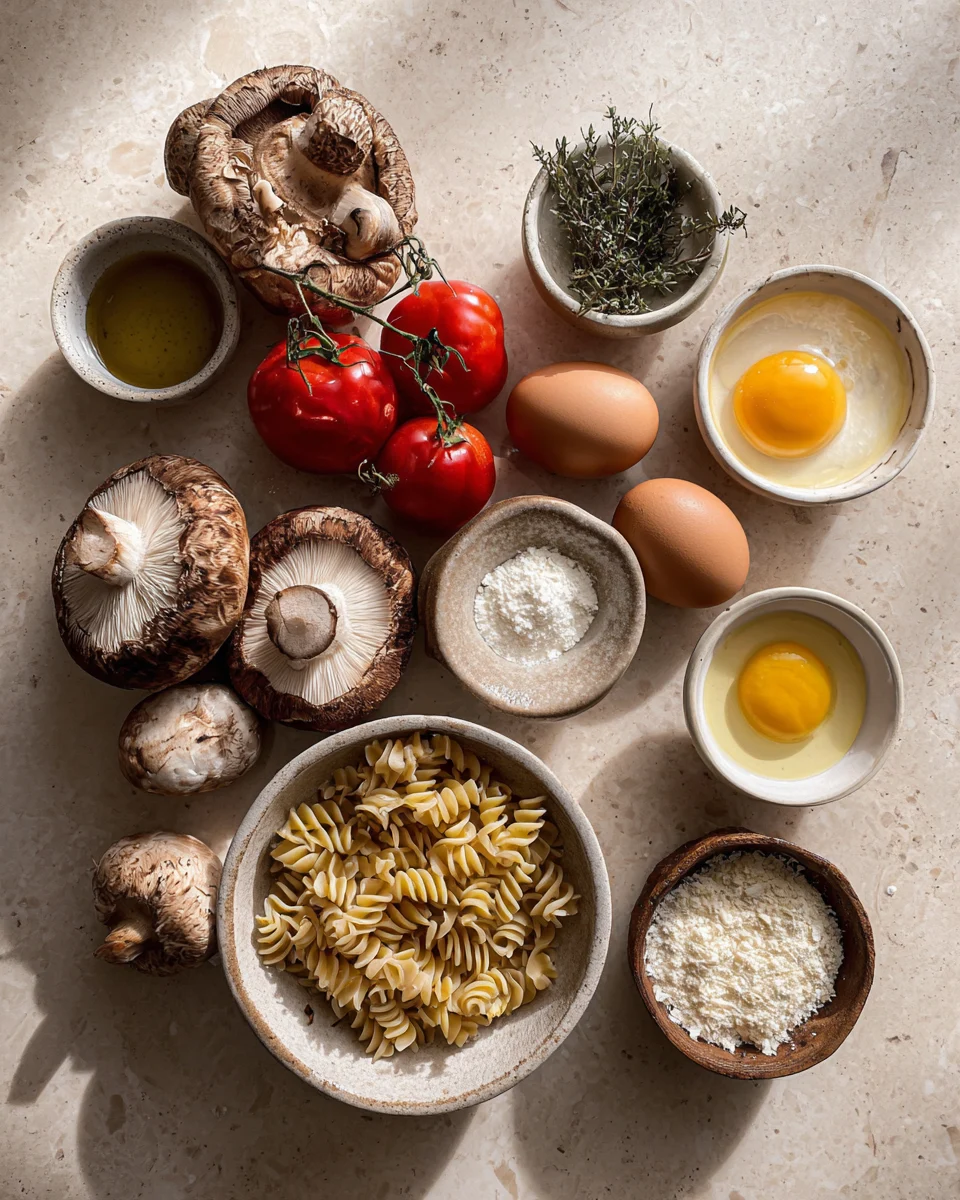 Pasta with Portobello Mushroom
