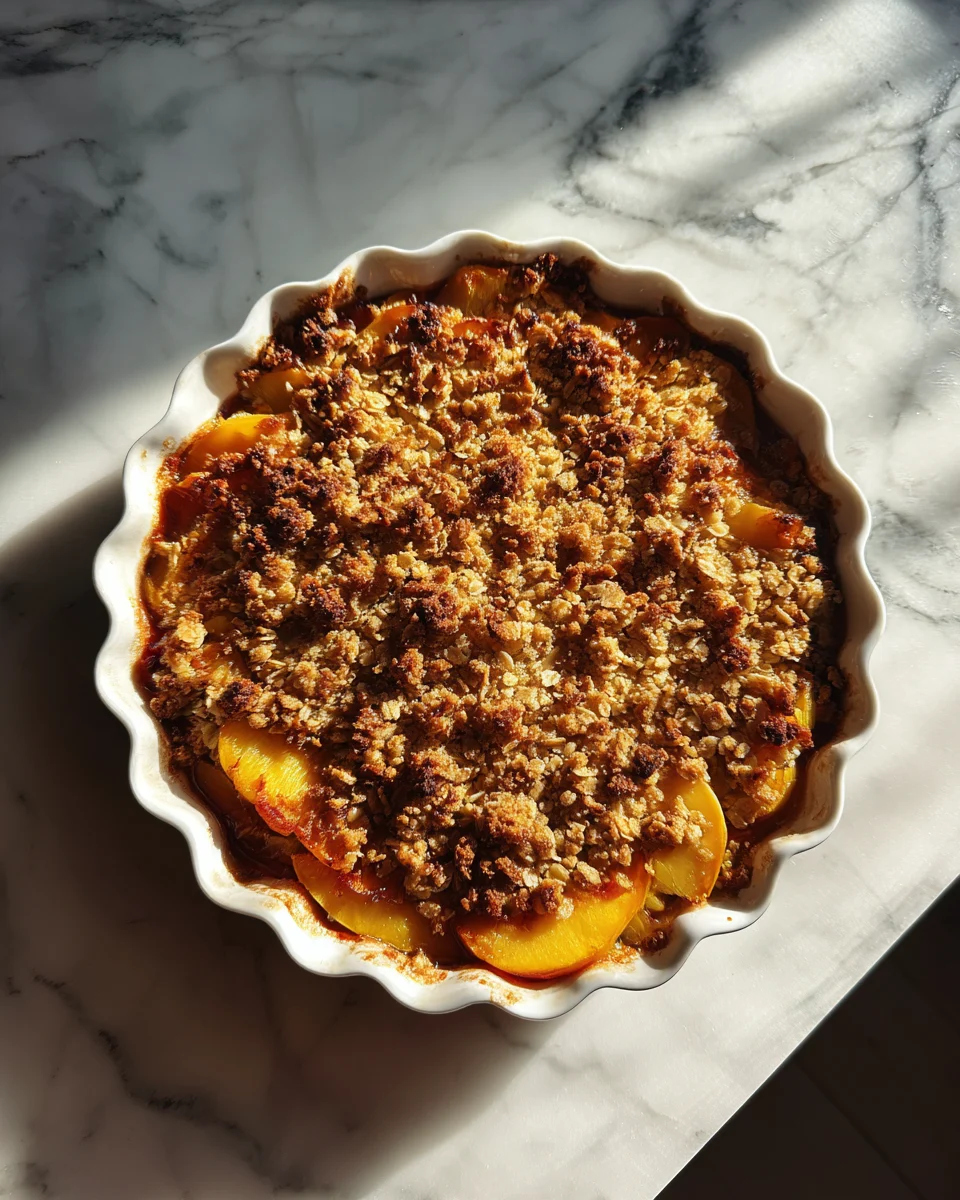 Easy Peach Crisp Recipe