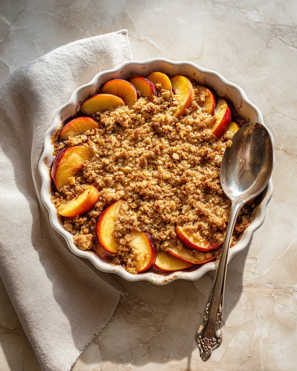 Easy Peach Crisp Recipe