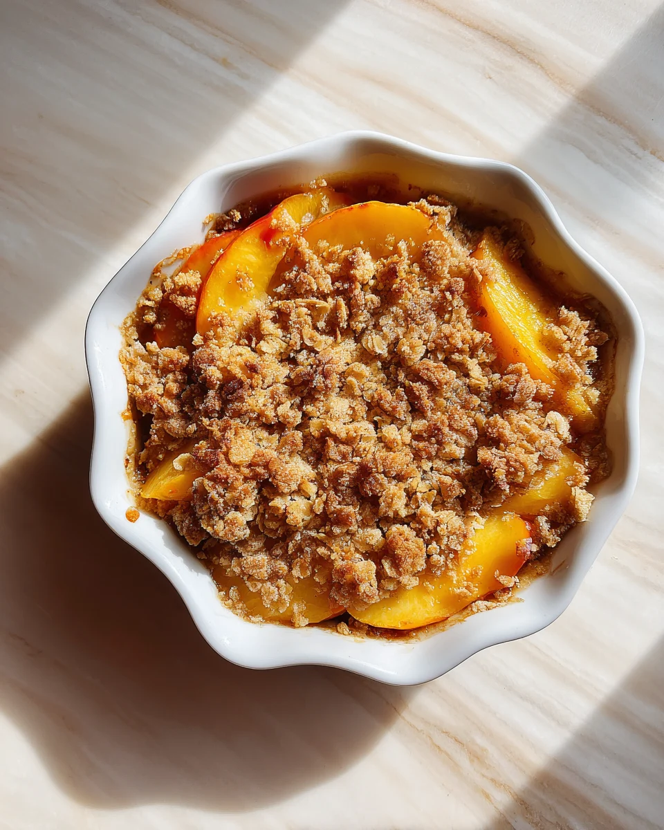 Easy Peach Crumble Recipe