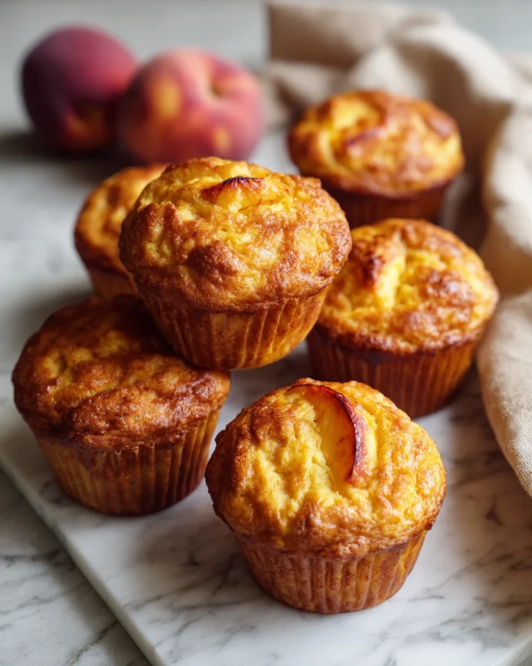 Easy Peach Muffins Recipe