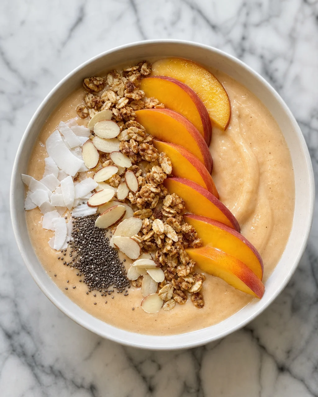 Peach Protein Smoothie Bowl
