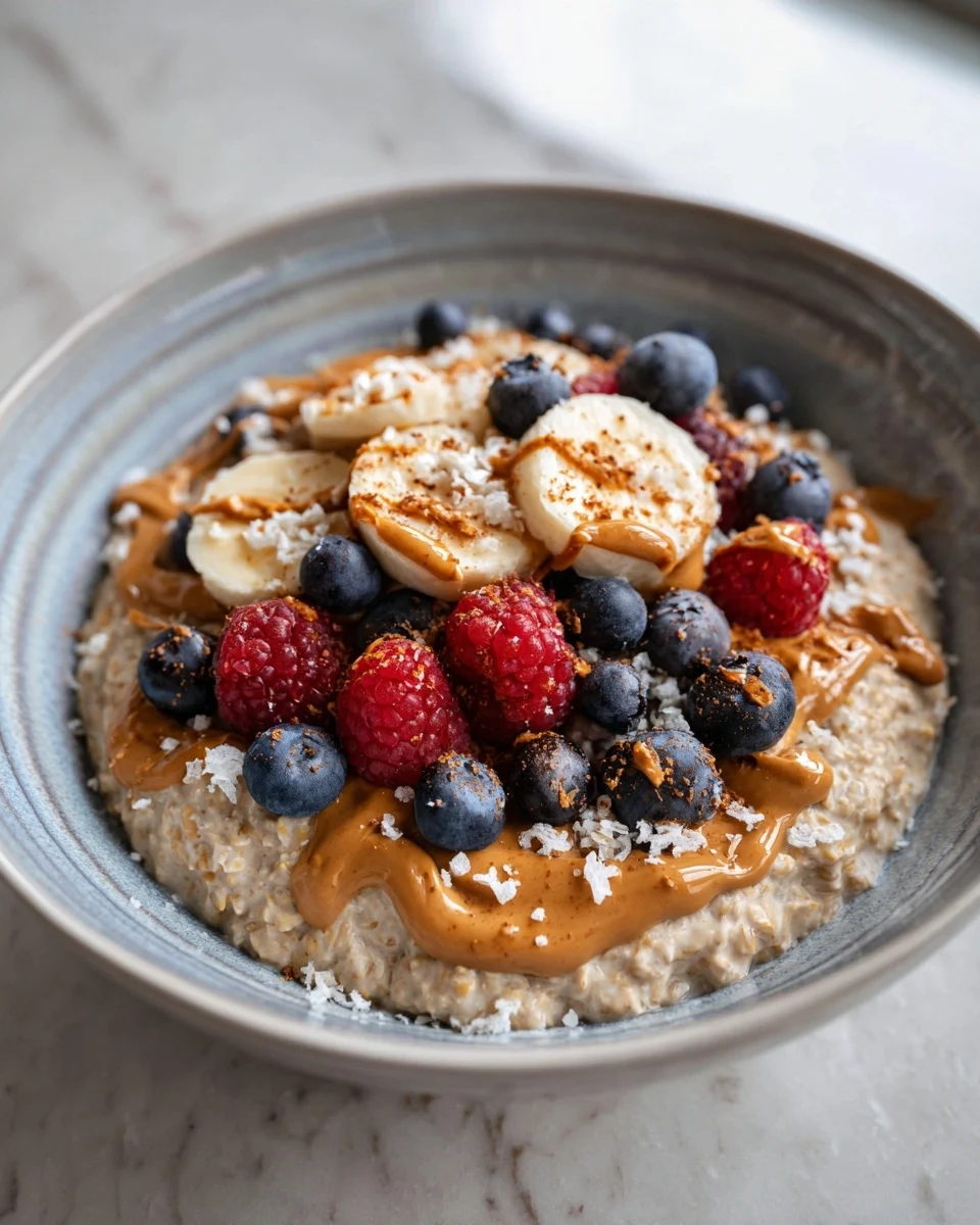 Peanut Butter Protein Overnight Oats