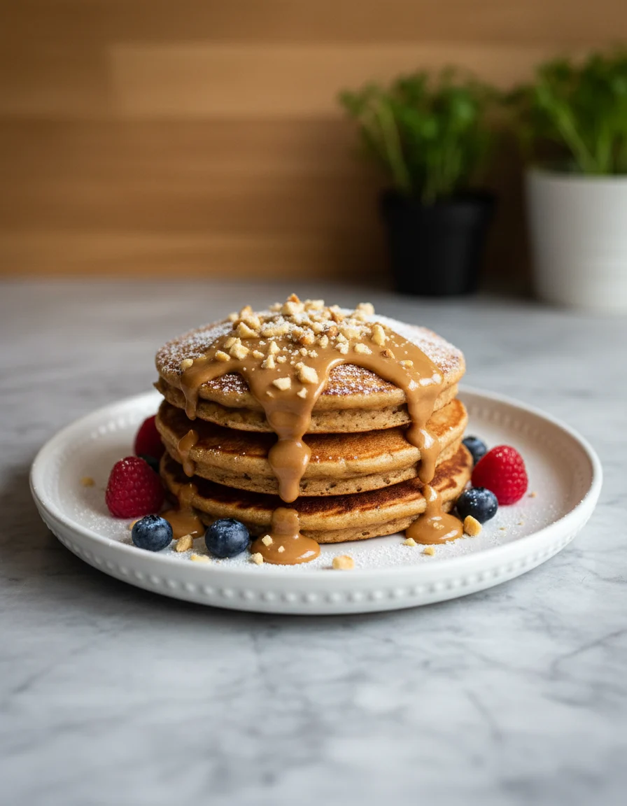 Peanut Butter Protein Pancakes