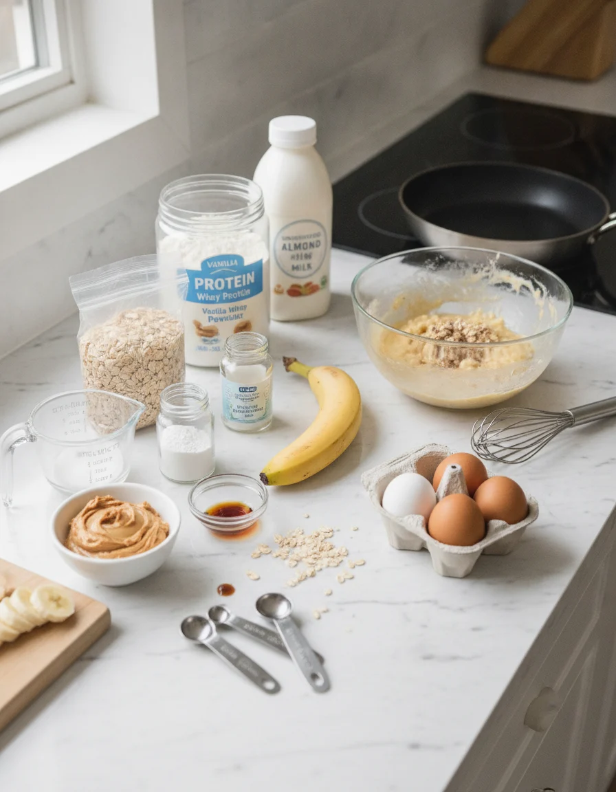 Peanut Butter Protein Pancakes