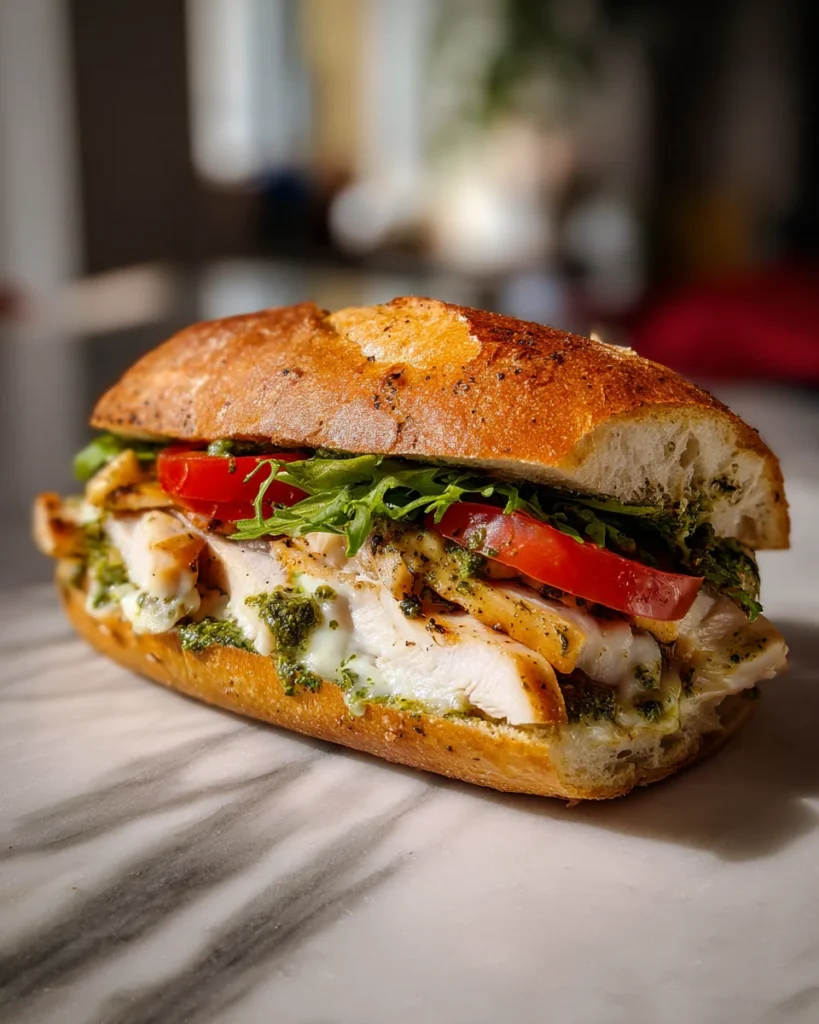 Pesto Chicken Delight Sandwich