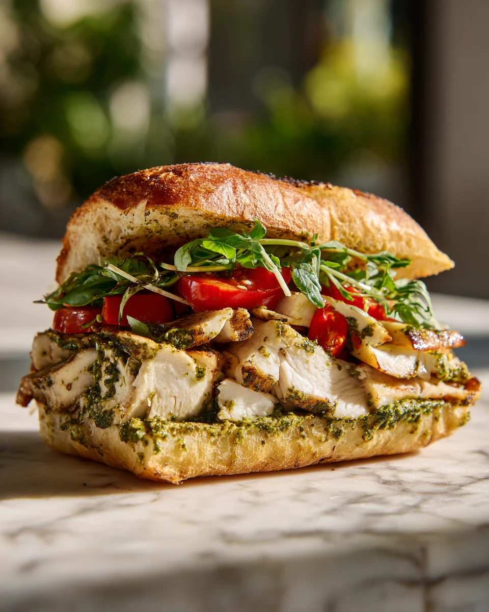 Pesto Chicken Delight Sandwich
