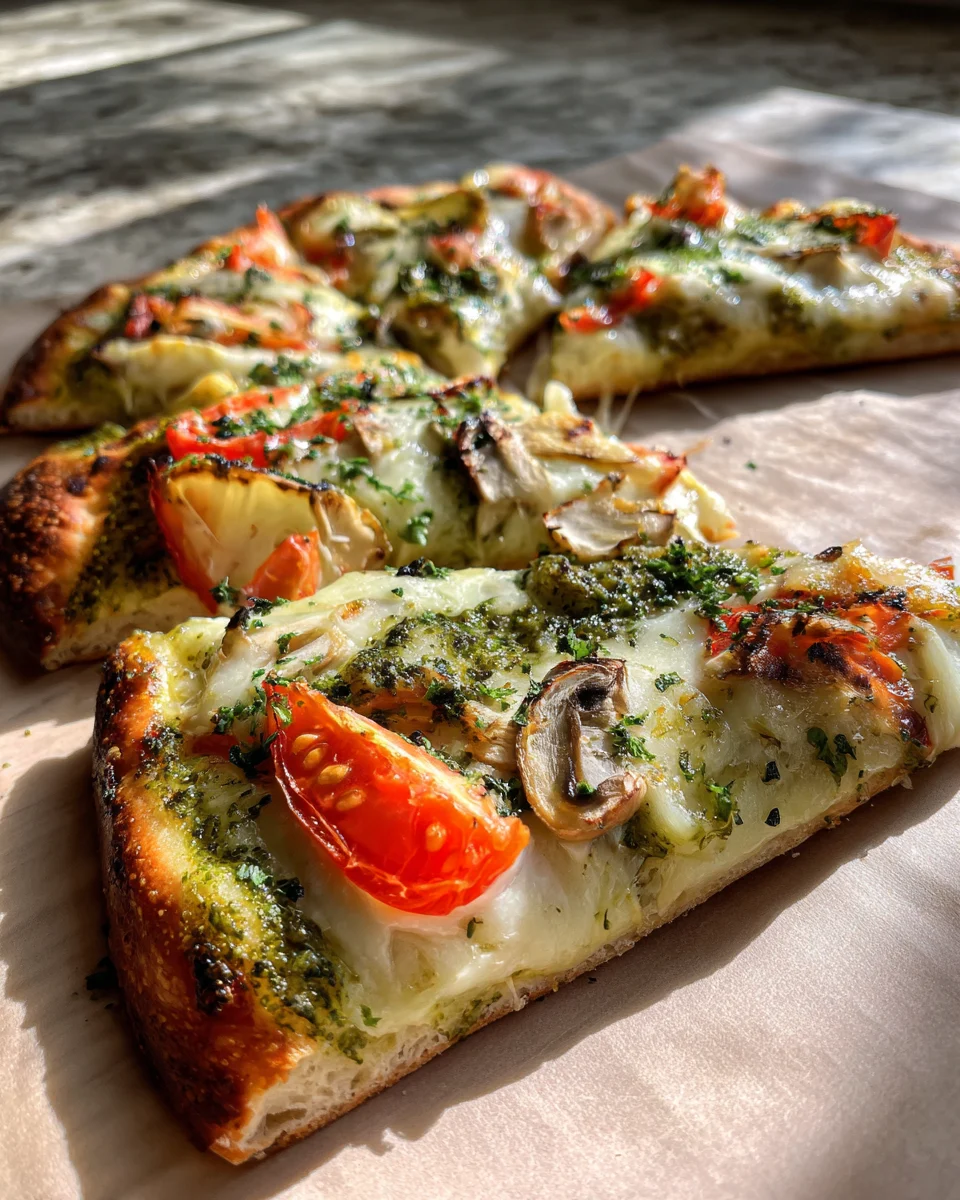 Pesto Flatbread Pizza