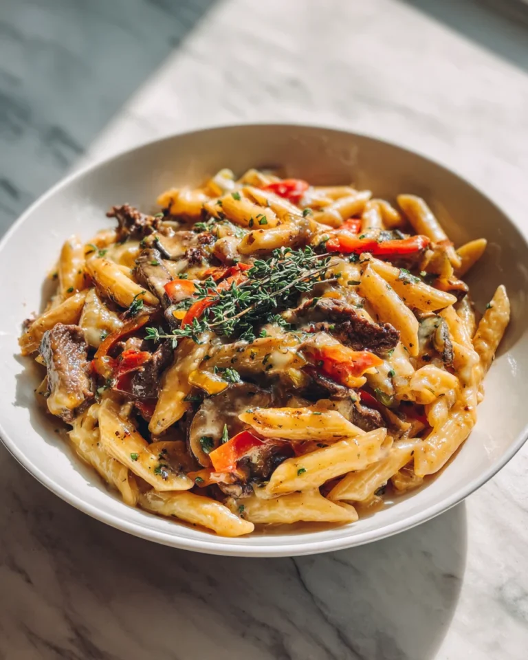 Philly Cheese Steak Pasta: A Comforting Delight