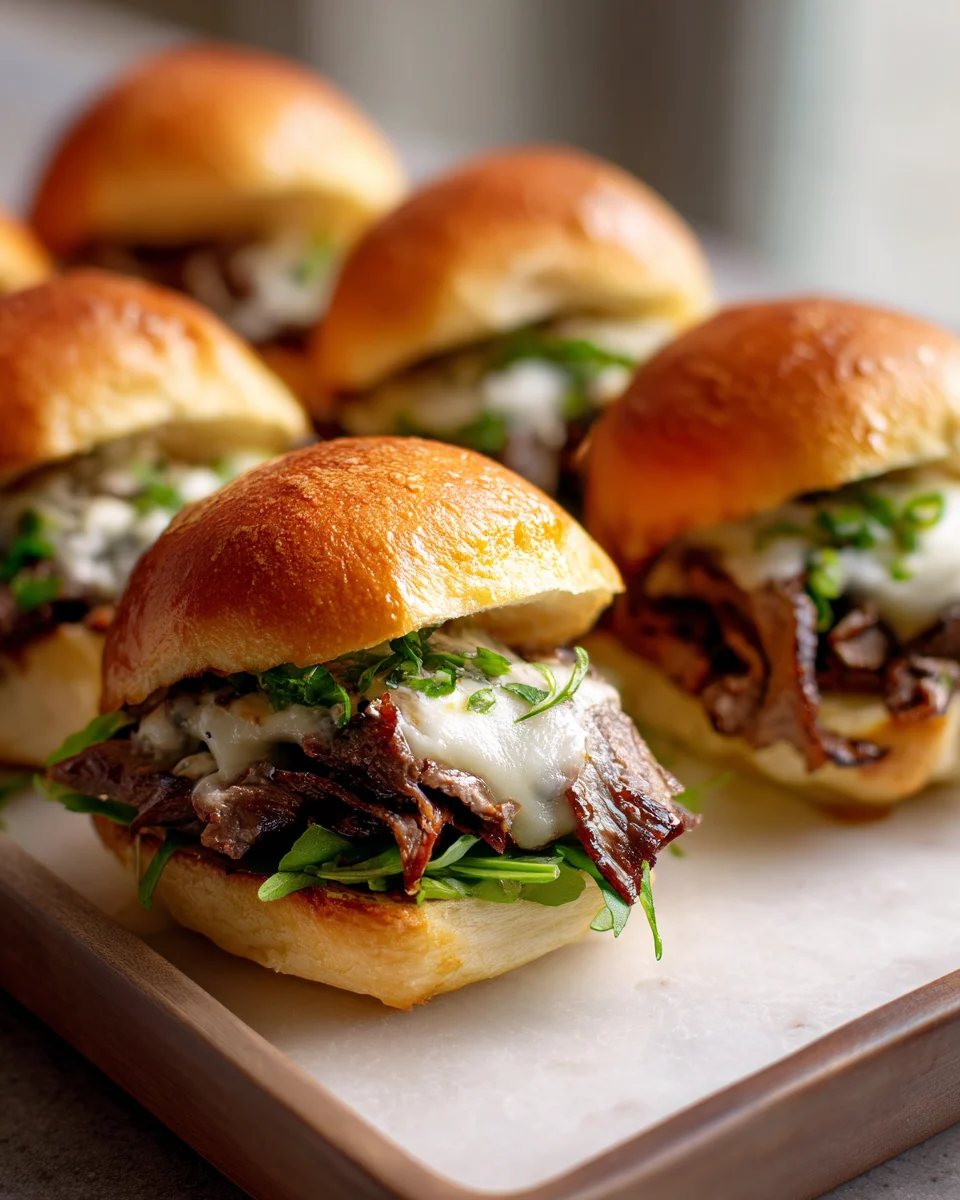 Philly Cheesesteak Sliders