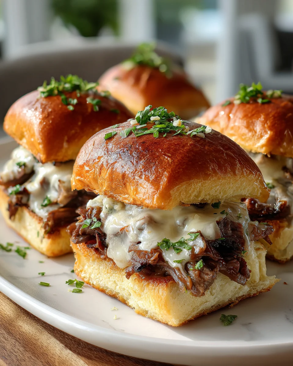 Philly Cheesesteak Sliders