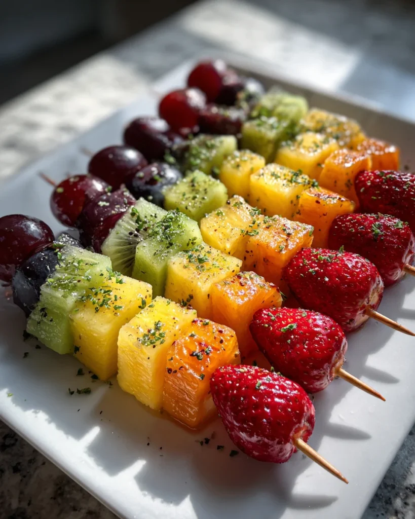 Rainbow Fruit Kabobs