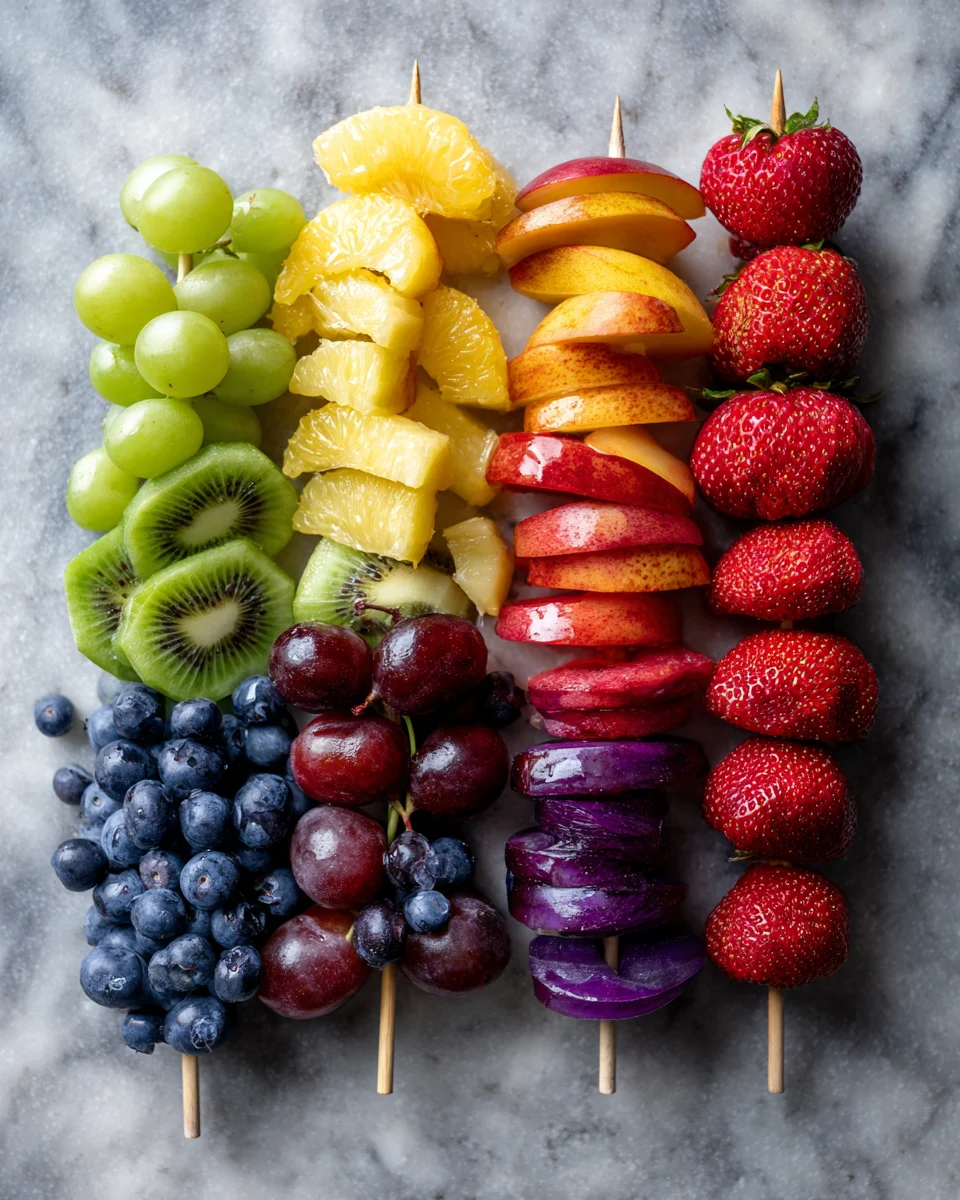 Rainbow Fruit Kabobs