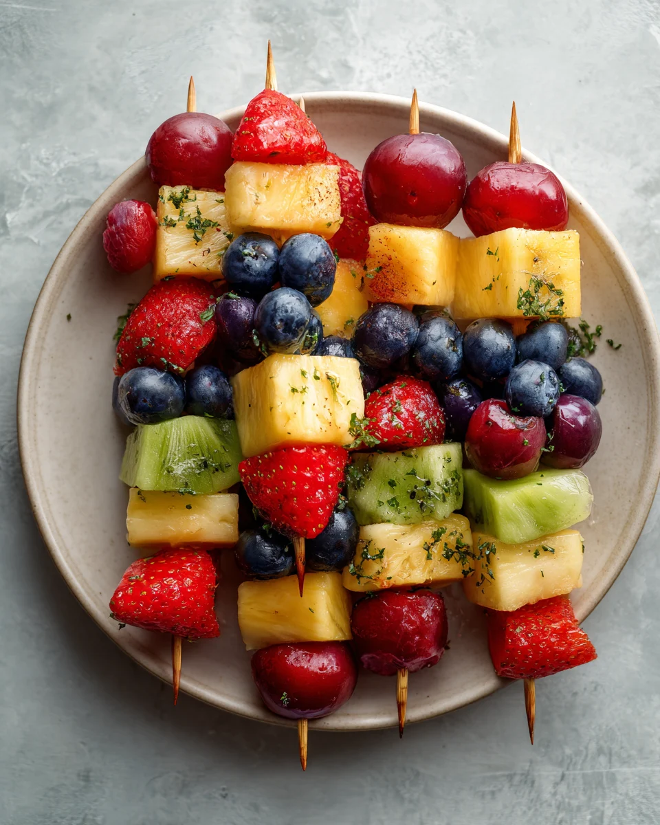 Rainbow Fruit Kabobs