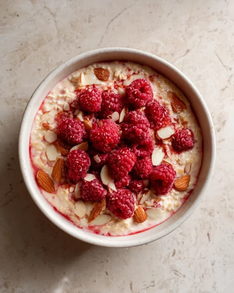 Raspberry Almond Overnight Oats