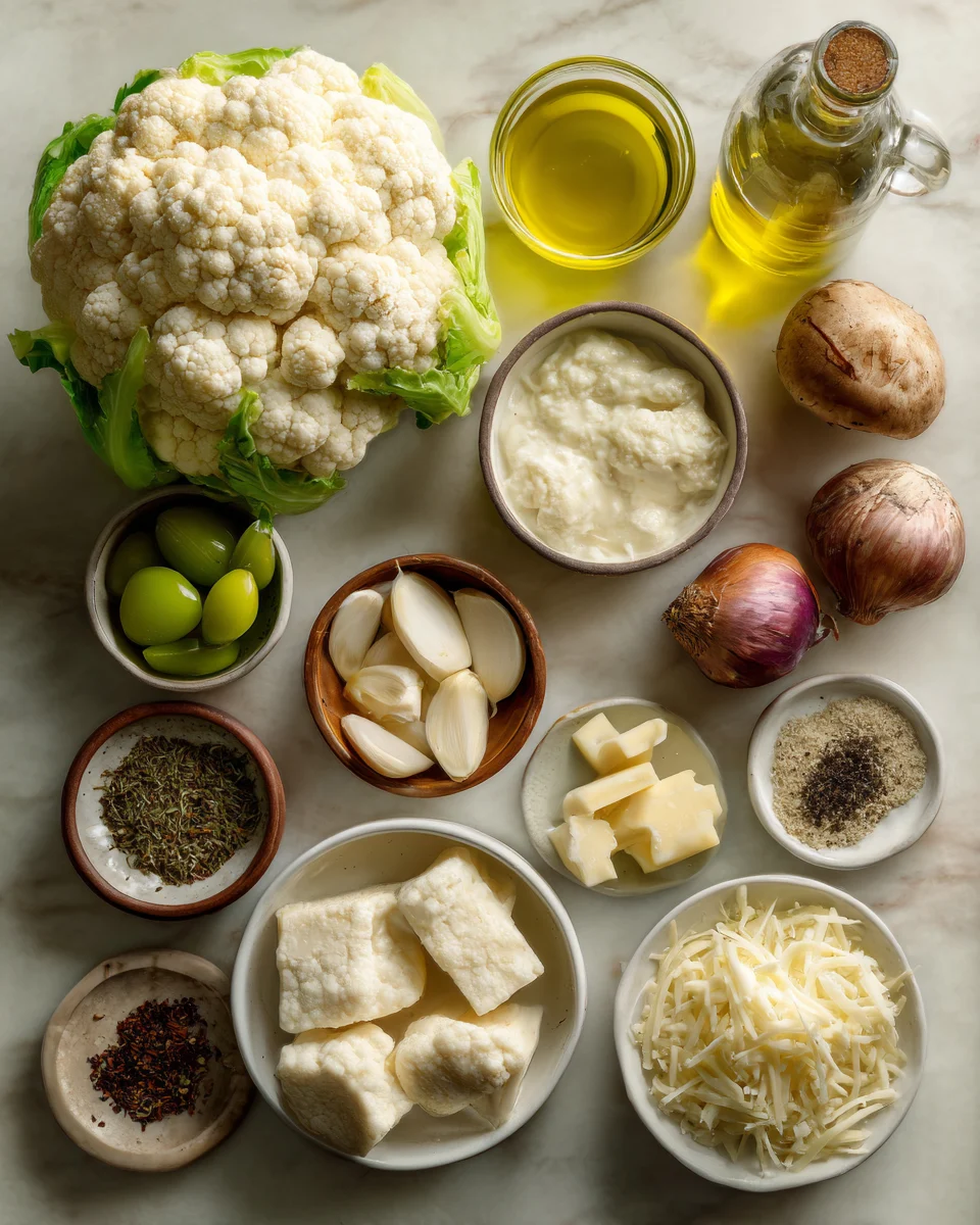 Roasted Garlic Cauliflower Soup
