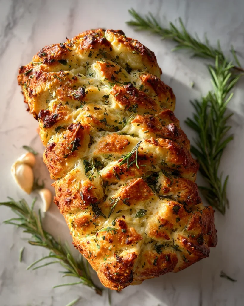 Rosemary Garlic Pull Apart Bread