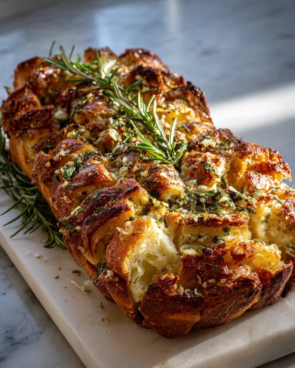 Rosemary Garlic Pull Apart Bread