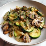Sauteed Zucchini Mushrooms and Onions