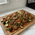 Sheet Pan Sausage And Vegetables