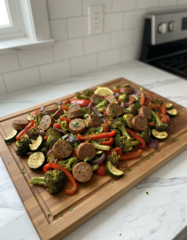 Sheet Pan Sausage And Vegetables