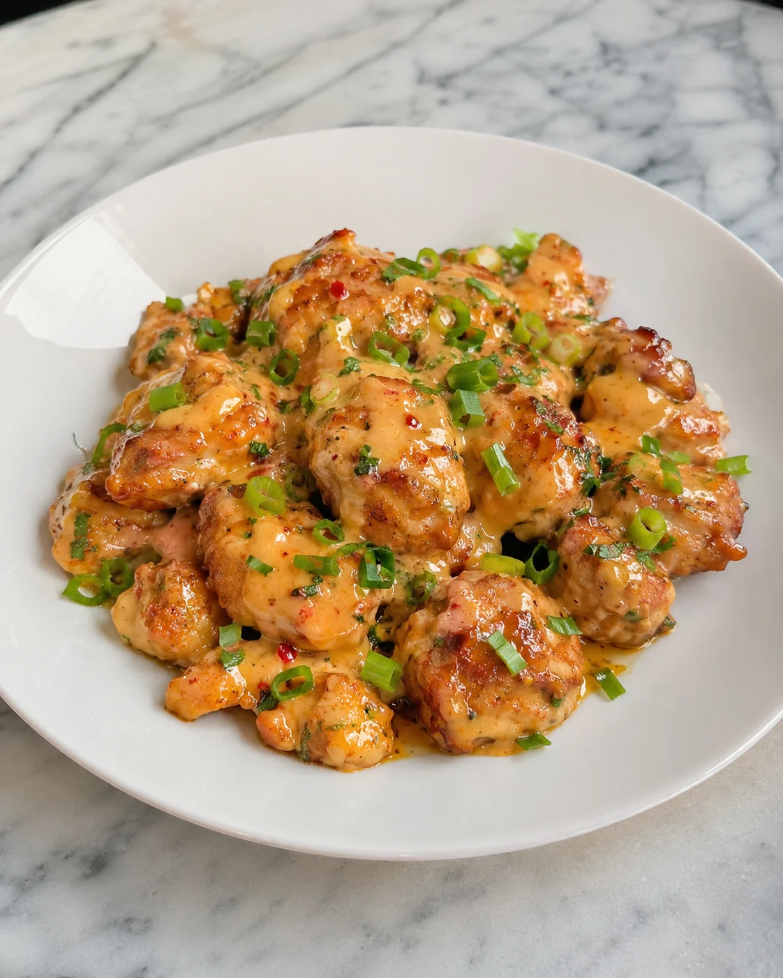 Skillet Bang Bang Chicken Thighs