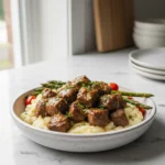 Slow Cooker Garlic Butter Beef Tips
