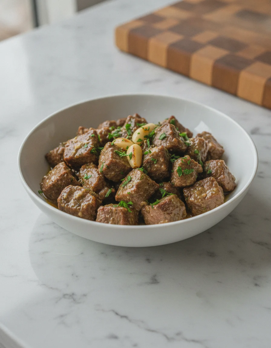 Slow Cooker Garlic Butter Beef Tips