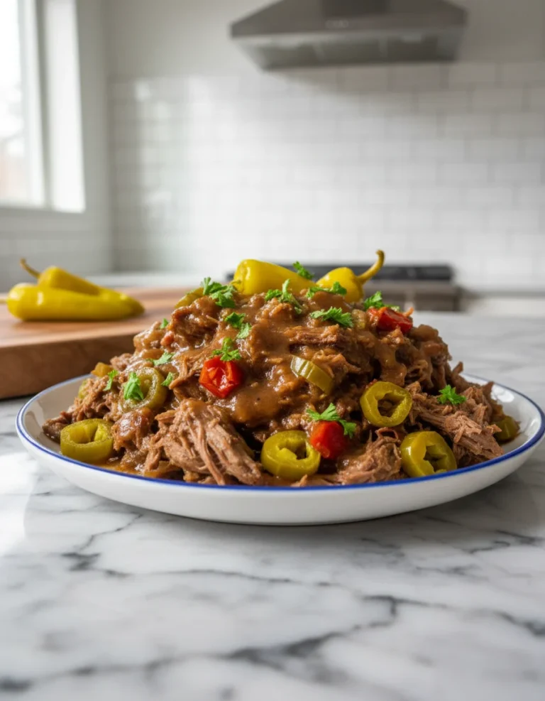 Slow Cooker Mississippi Pot Roast
