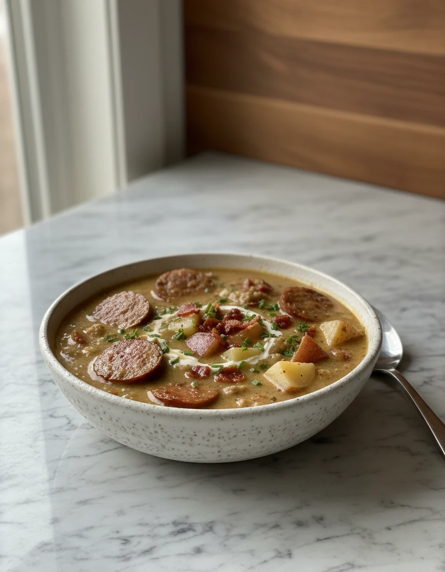 Slow Cooker Sausage Potato Soup