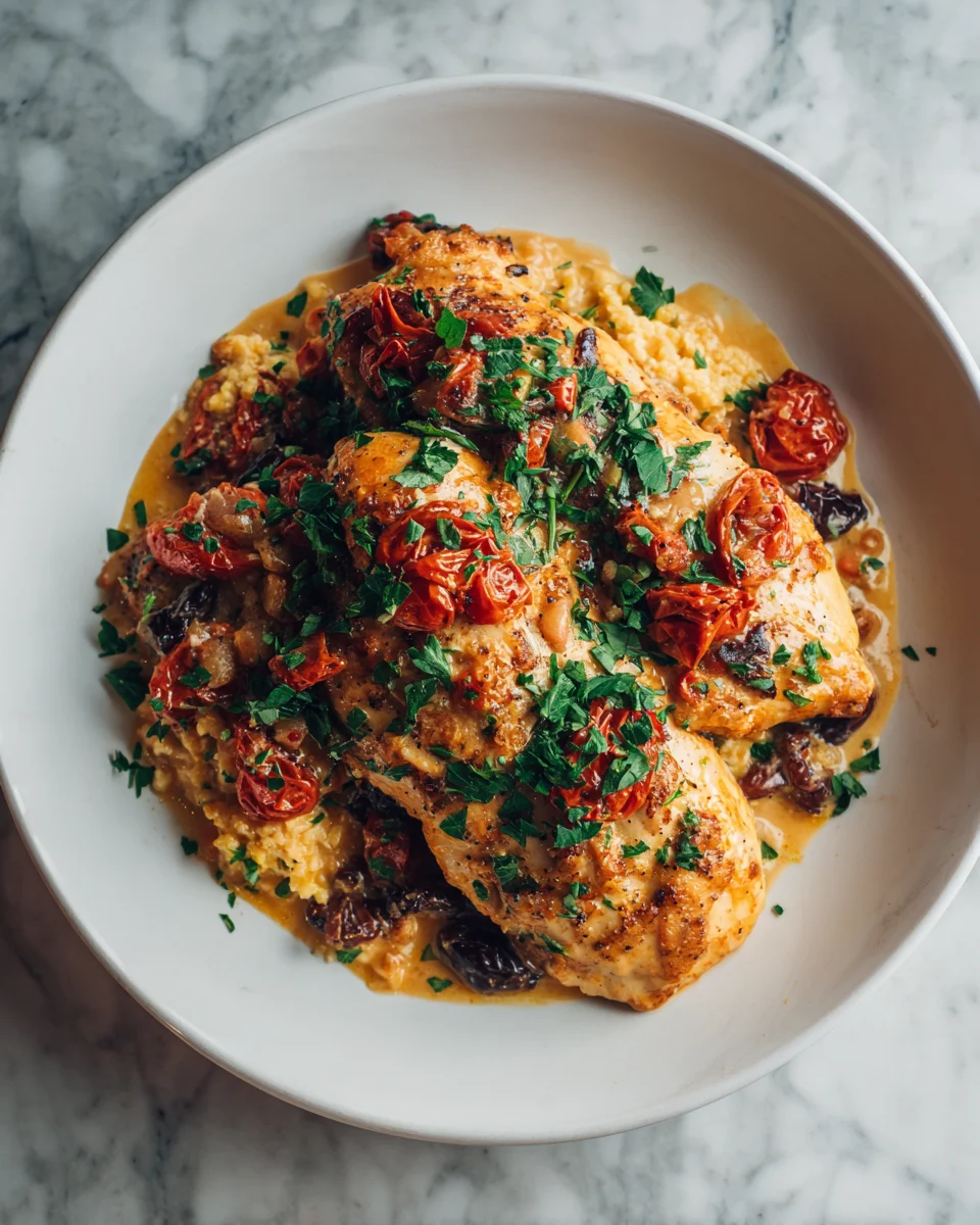 Slow Cooker Tuscan Chicken
