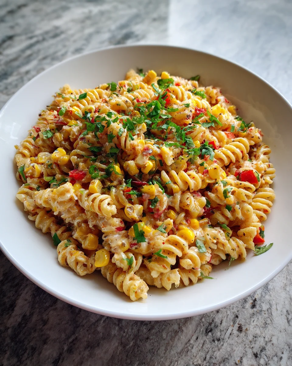 Southwest Street Corn Pasta Salad