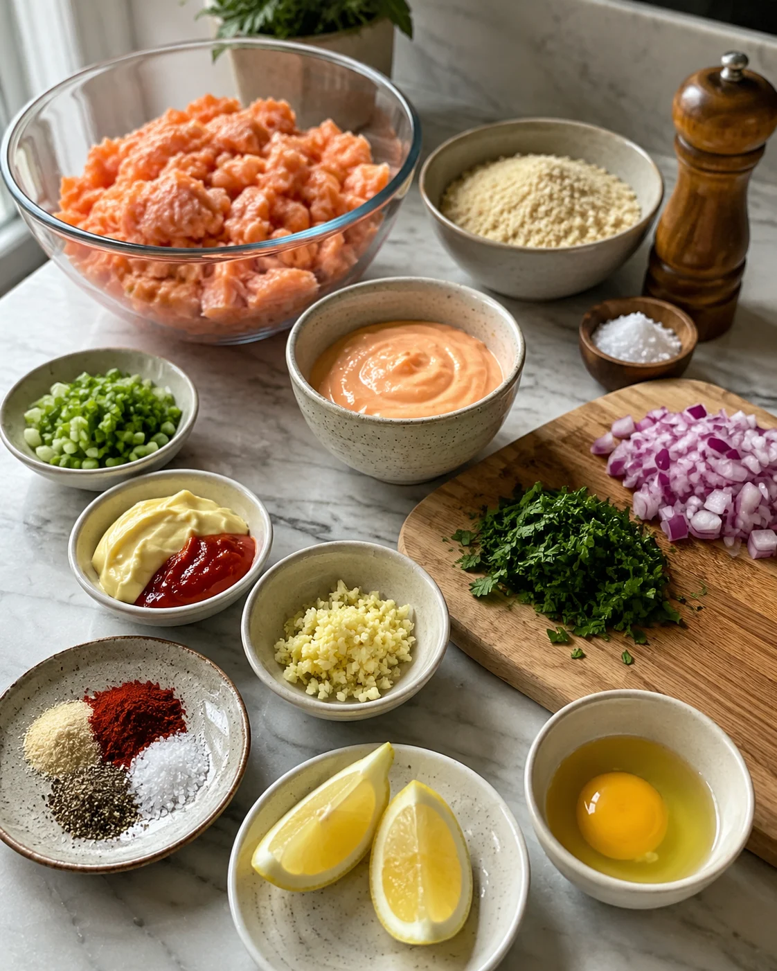 Spicy Salmon Cakes with Sriracha Aioli