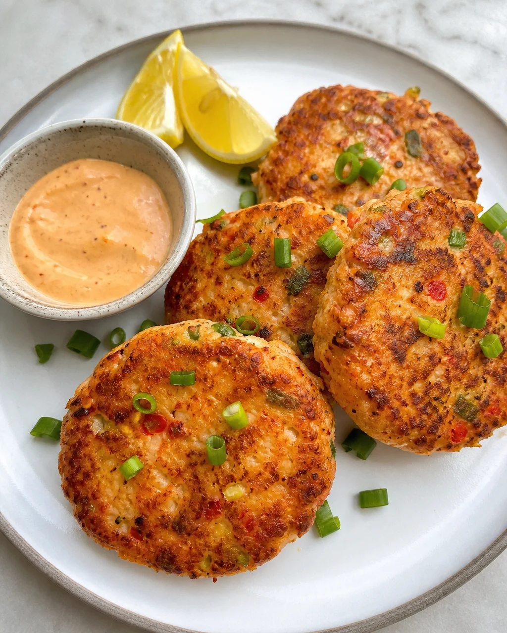 Spicy Salmon Cakes with Sriracha Aioli
