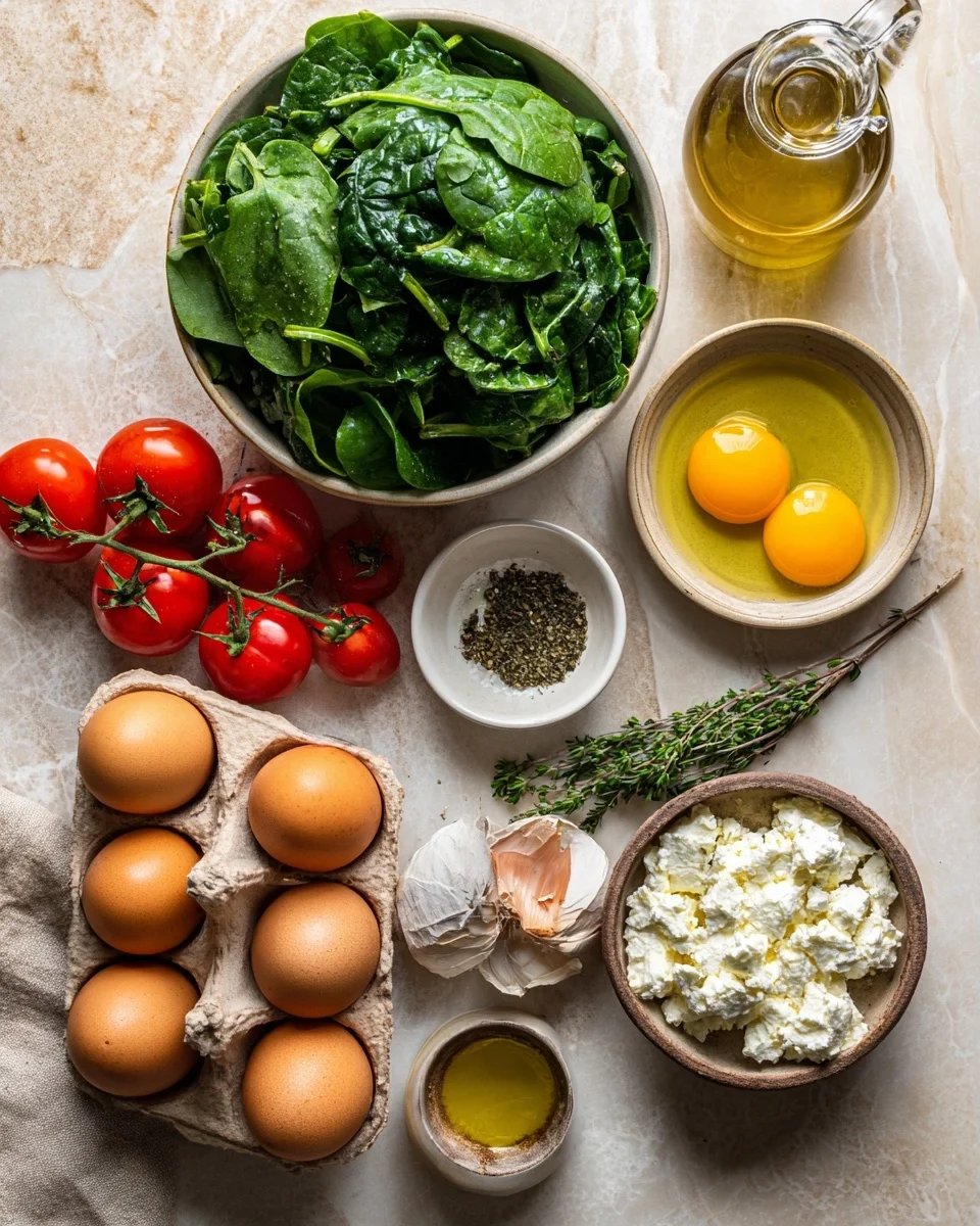 Spinach Feta Egg Bake