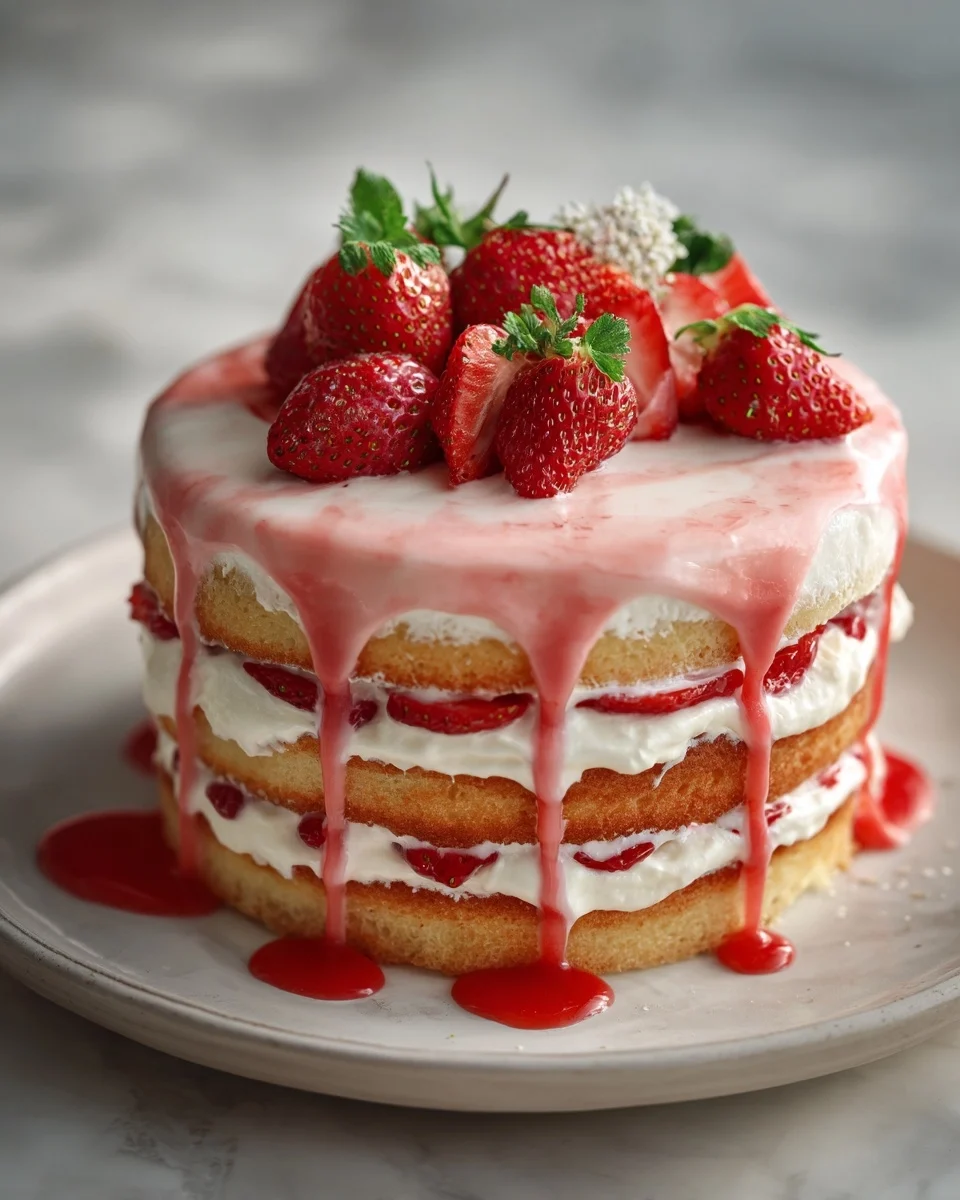 Strawberry Lemonade Cake