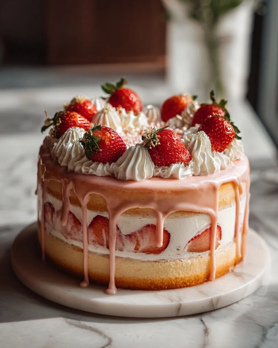 Strawberry Lemonade Cake