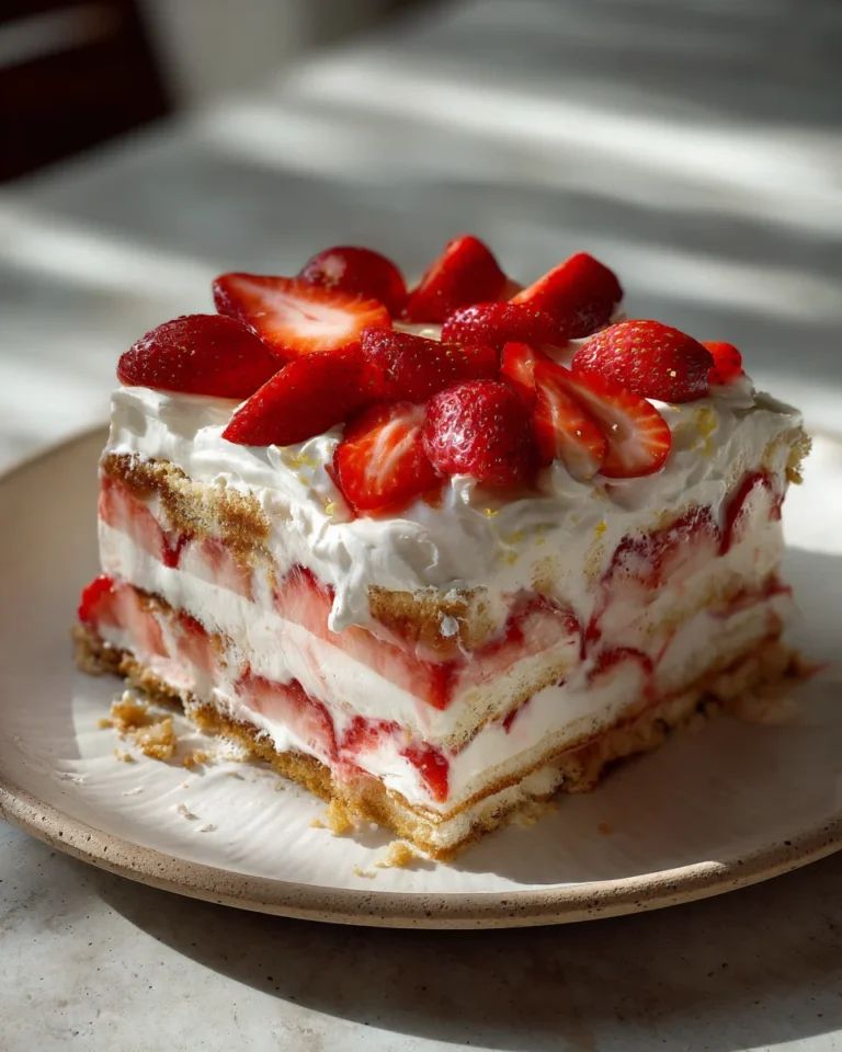 Strawberry Lemonade Icebox Cake