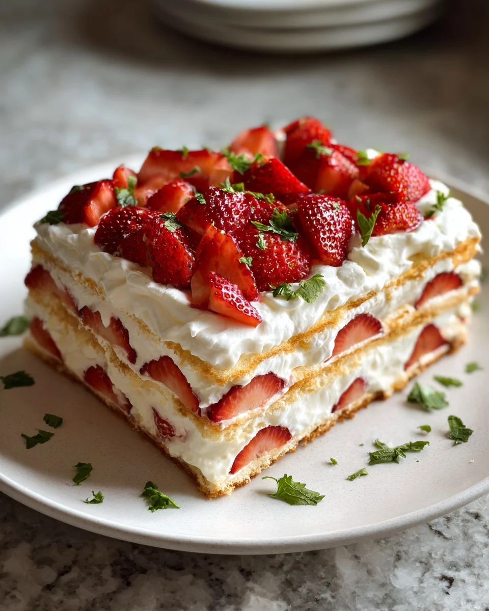 Strawberry Lemonade Icebox Cake