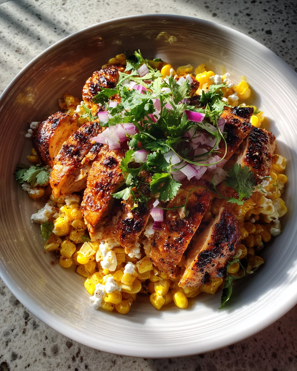 Street Corn Chicken Bowl