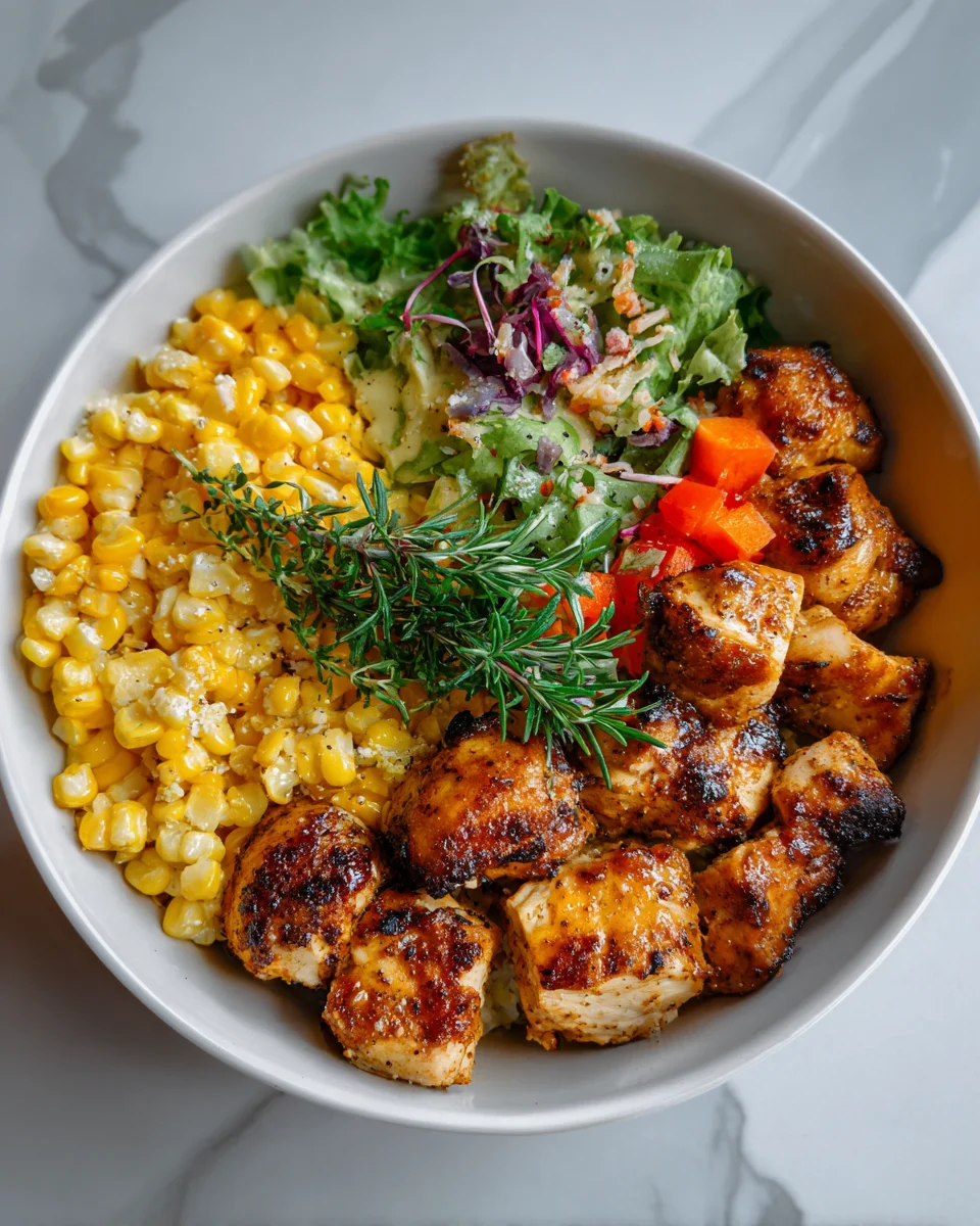 Street Corn Chicken Bowl
