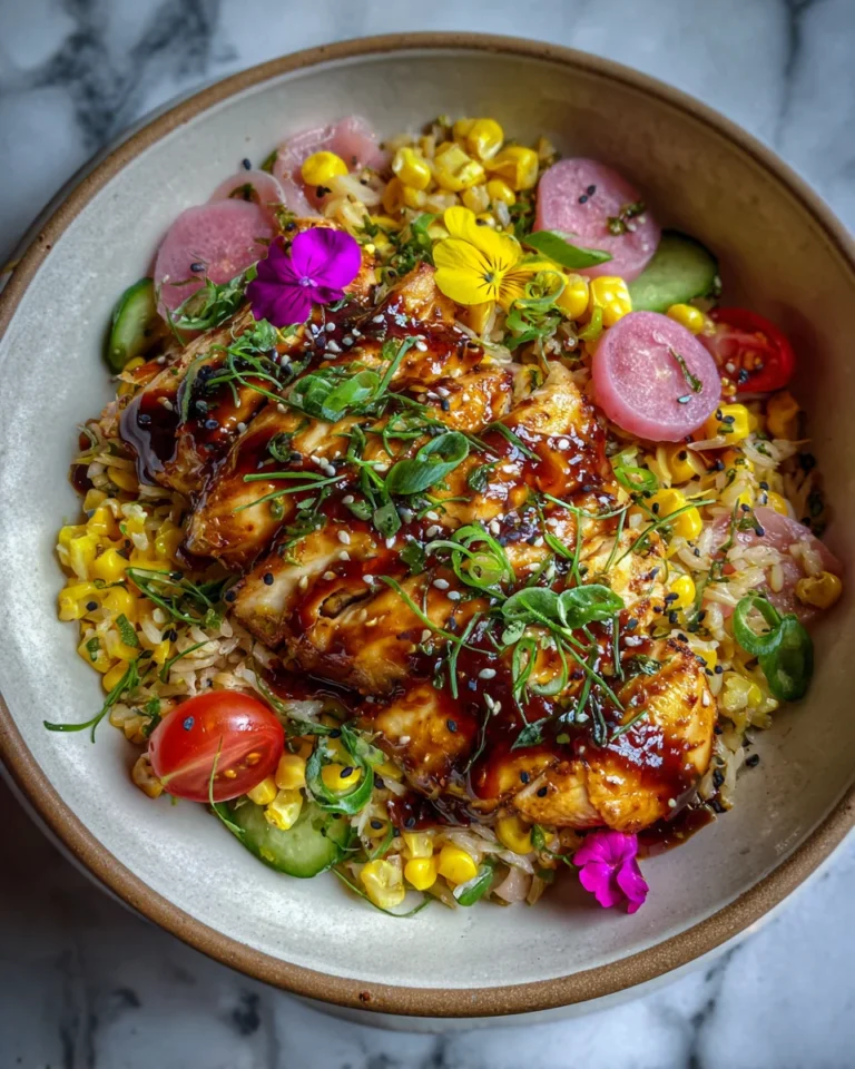 Street Corn Chicken Rice Bowl