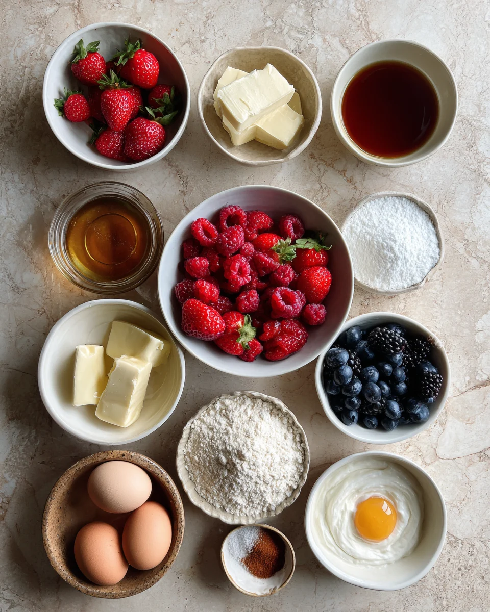 Summer Berry Cream Cheese Muffins