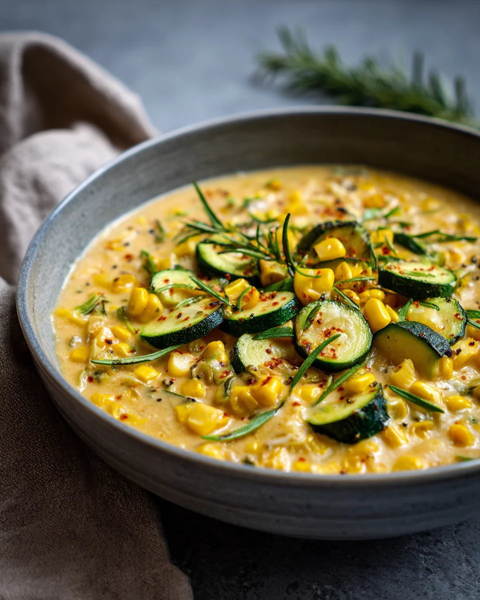 Summer Corn and Zucchini Chowder