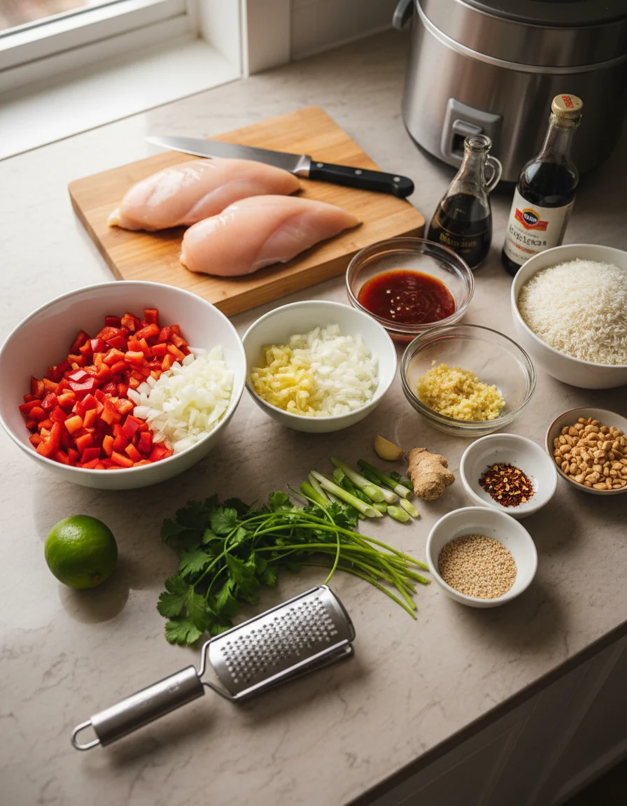 Sweet Chili Chicken Rice Bowls