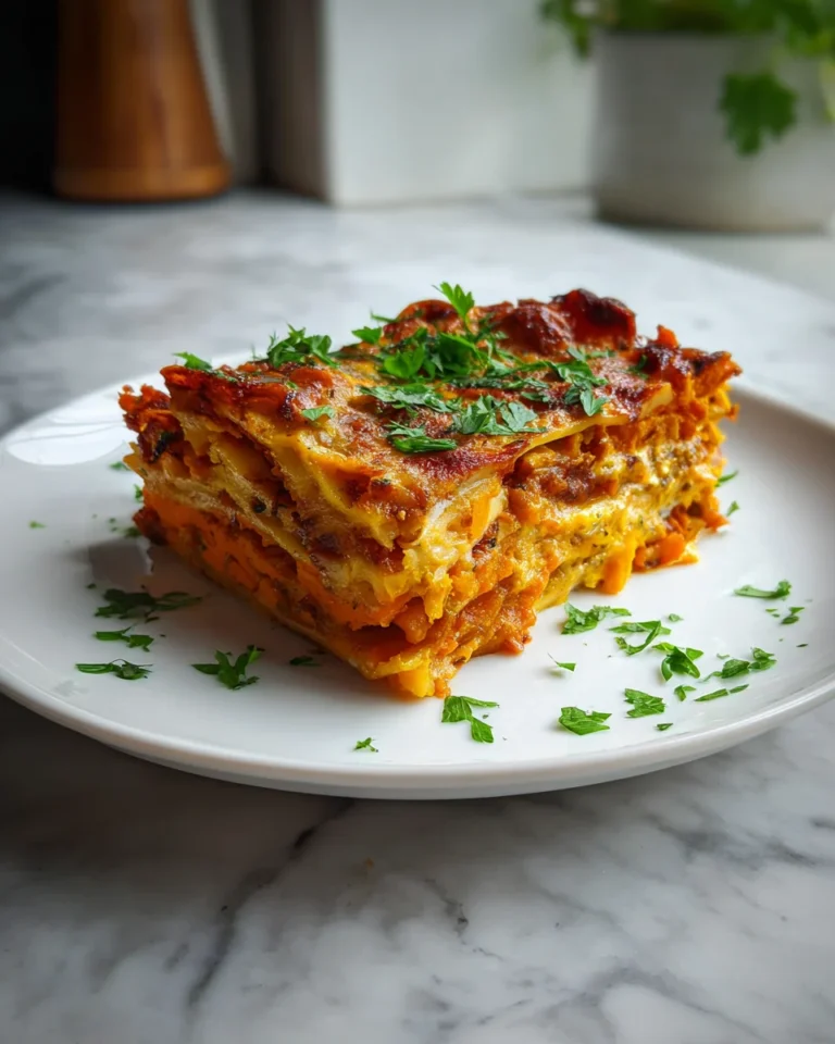 Sweet Potato Butternut Squash Carrot Lasagna