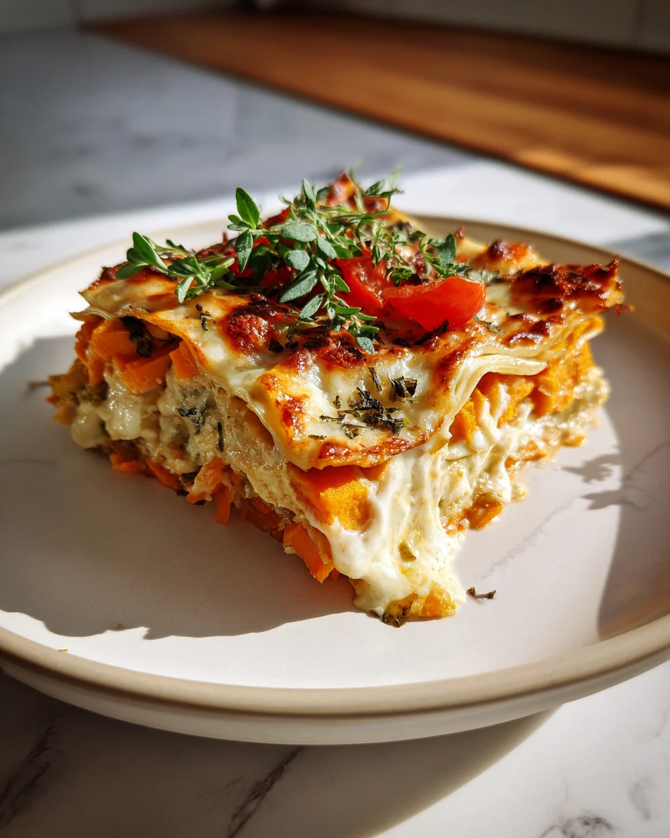 Sweet Potato Butternut Squash Carrot Lasagna