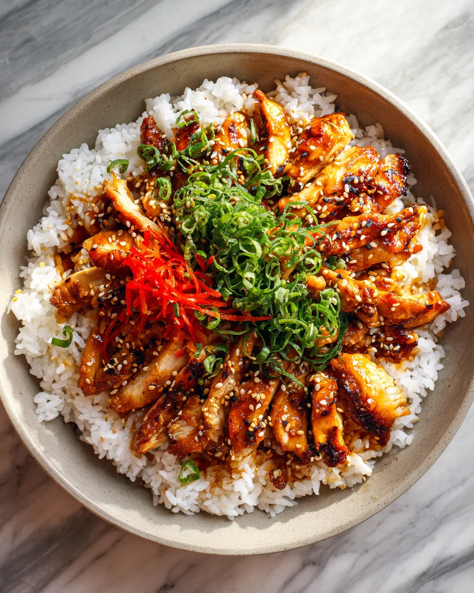 Teriyaki Chicken Rice Bowl