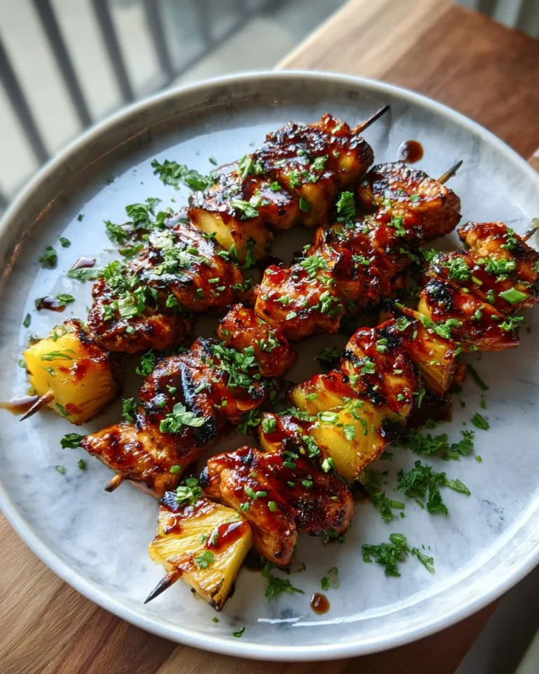 Teriyaki Pineapple Chicken Kabobs